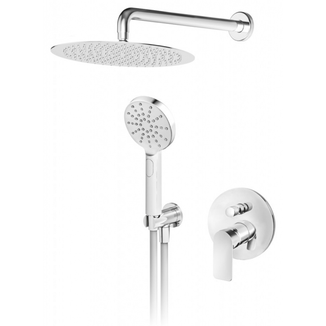 Slavina baterija Stolz S2 uzidna sa plafonskim i ručnim tušem • Fontana