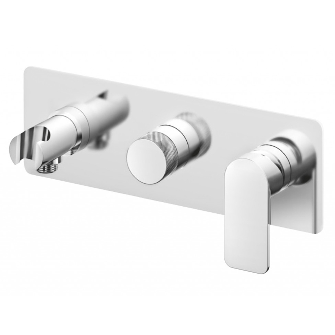 Slavina baterija Stolz S2 uzidna 1+2 izlaza sa držačem tuša • Fontana